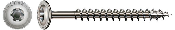 Spax Wide head A2 TX40 8,0x100 Screw stainless 50pcs/box