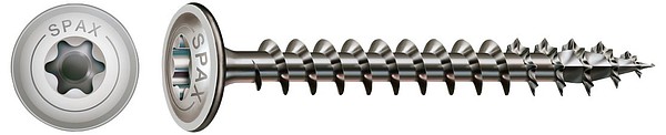 Spax Wide head A2 TX30 6,0x60 Screw stainless 100pcs/box