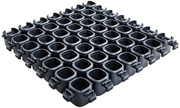Cube vestibule mat NBR-PVC 24mm open 200x200mm joining edges EFL
