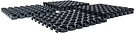 Puzzle mat, skate blade resistant open pattern