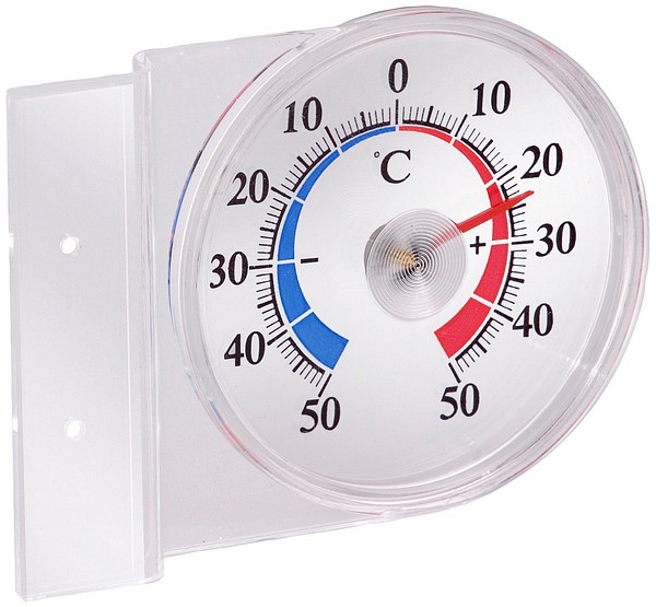 Ulkolämpömittari halk.70mm 114 Pyöreä, -50-+50c muovi