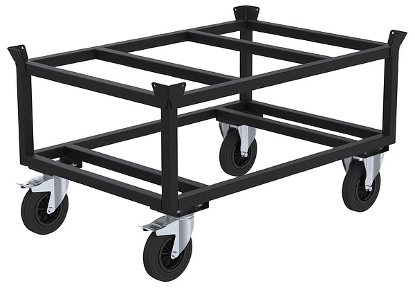 Pallet trolley high EUR KM KM221-PSB black JP