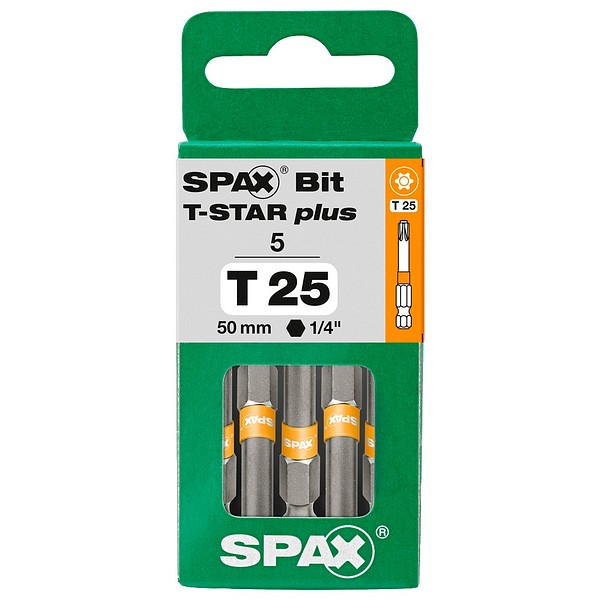 SPAX T-STAR plus BIT T25 Längd 50mm 5st/box