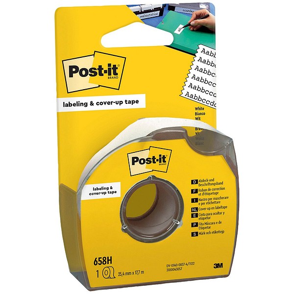 3M Post-it 658H peitenauha 25,4mmx17,7m valkoinen