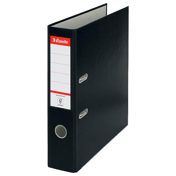 Esselte binder Economy PP A4/75 black, 30% recycled PP