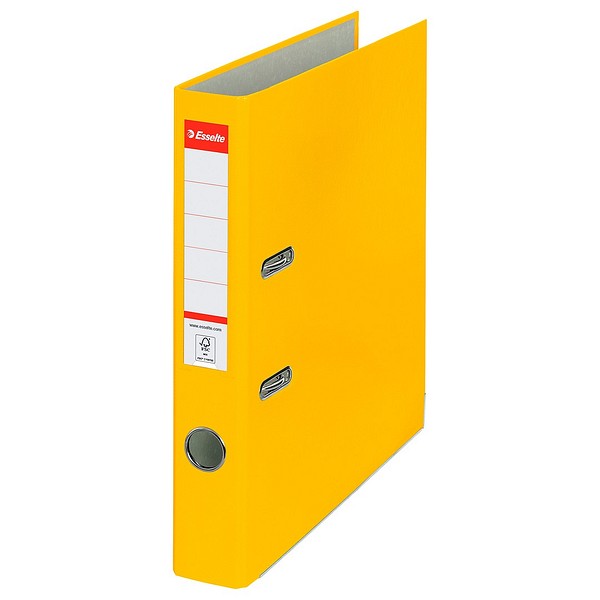 Esselte binder Economy PP A4/50 yellow, 30% recycled PP