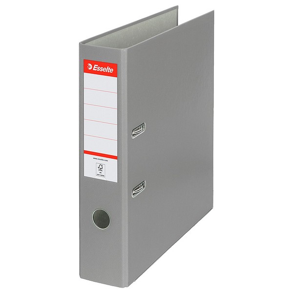 Esselte binder Economy PP A4/75 grey, 30% recycled PP