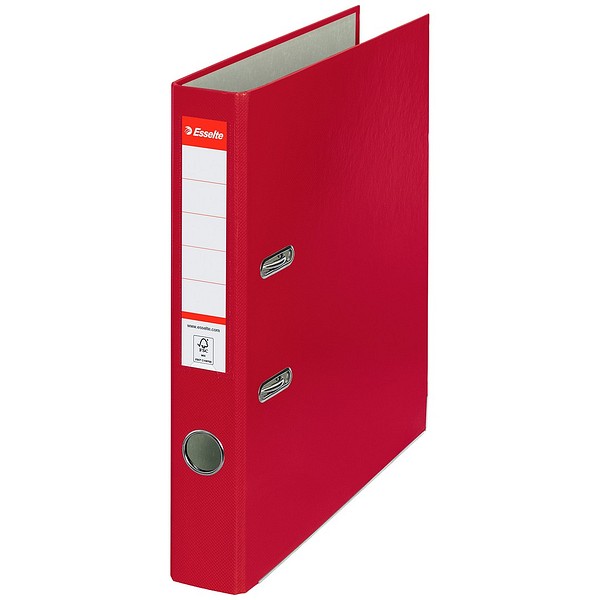Esselte binder Economy PP A4/50 burgundy, 30% recycled PP