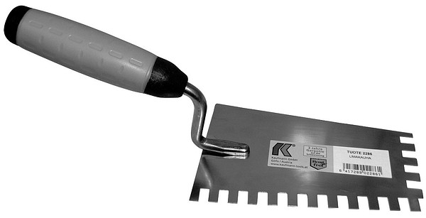 Notched tilers margin trowel 14cm E. Vuorio 2286