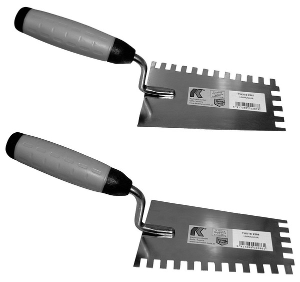 Notched tilers margin trowels  