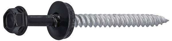 Kateruuvi 4,8x65 Ruspert RR33 Piikki aluslevyllä musta