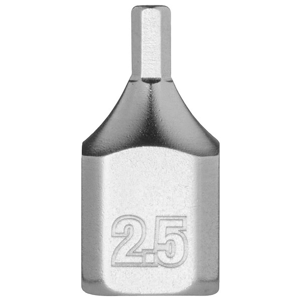 HEX Stubby Bit Socket 1/4'' 2,5MM Milwaukee 4932500474