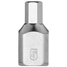 Kärkihylsy HEX lyhyt 1/4&#039;&#039; 5mm