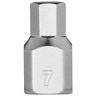 Kärkihylsy HEX lyhyt 1/4&#039;&#039; 7mm