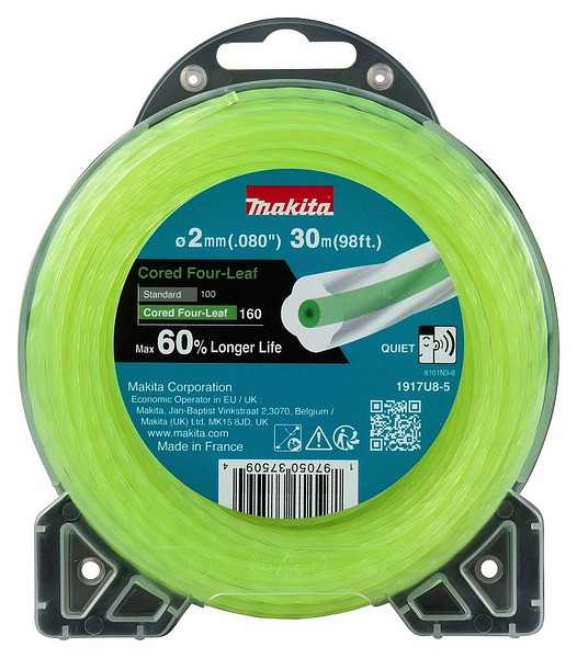 Trimmertråd 2,0mm/30m 4leaf Makita 1917U8-5