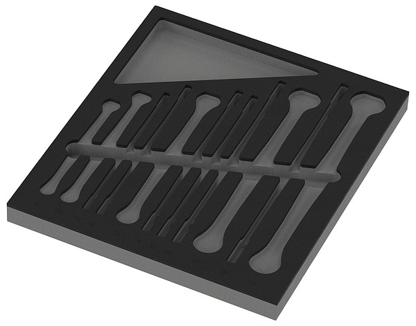 Foam insert 9835 empty Wera 05137335001