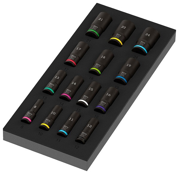 Zyklop 3/8'' socket set imp 9728  