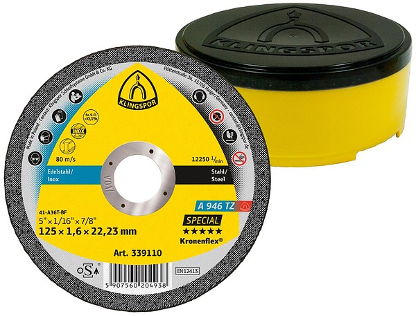 Kapskiva 125x1,6 A 946 TZ Klingspor 339110