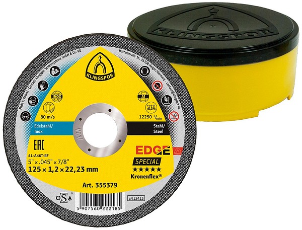 Kapskiva 125x1,2 EDGE Klingspor 355379