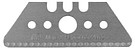 Serrated replacement safety blade