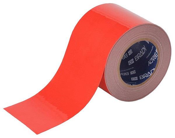 Floor marking tape 101.6mmx30m Brady 104373, Toughstripe red