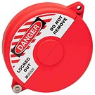 Gate valve lockout red