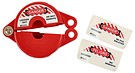 Gate valve lockout red