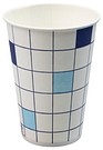 Pappersmugg SP8L rutig 200ml