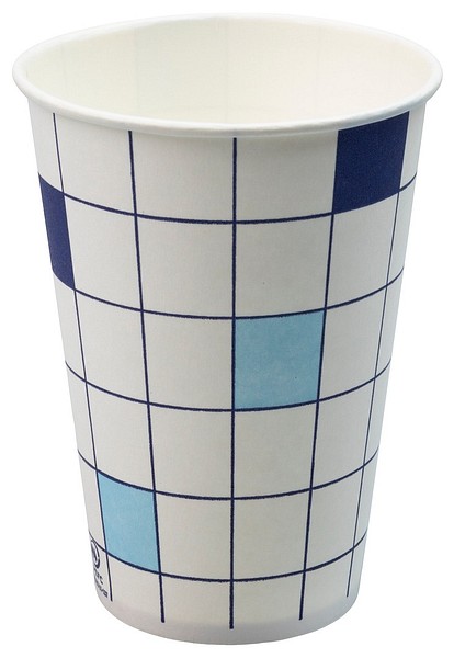 Pappersmugg SP8L rutig 200ml 30205353 100st/förp, 25förp/låda