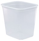 Rektangulär ask 1000ml klar
