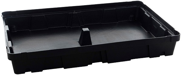 Spill tray 100L without grid black Jonesco ST1-100-B-BK