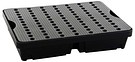 Spill tray 40L with PE grid black