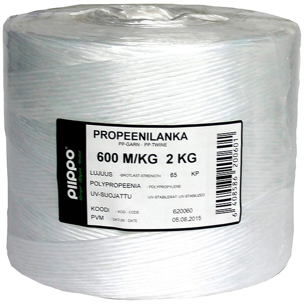 P-film gardener's twine 600/uv Piippo 620060 2kg/roll 12kg/box