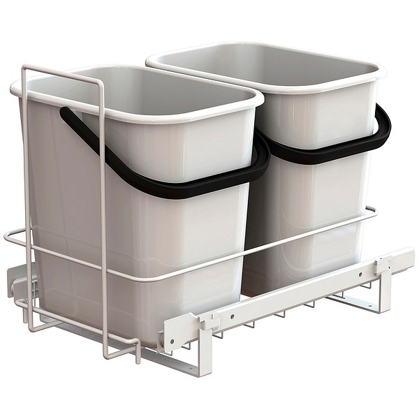 Waste trolley set LM 66/2 066101 290x480x355mm 2x11.5L bucket