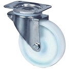 Fixed castor 200mm square plate