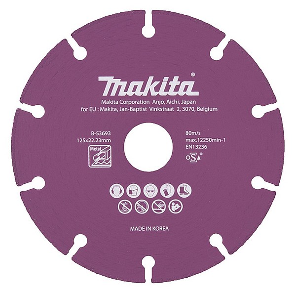 Diamantrondell 125mm för metall Makita B-53693