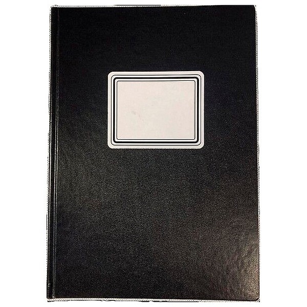 Ledger A4 7x7mm squared 192 pages, black