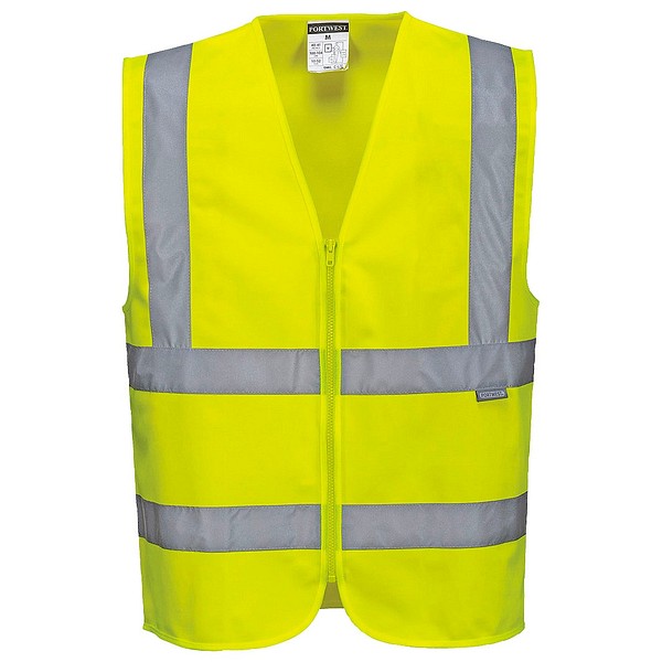 Skyddsväst PORTWEST C375 HiVis XS HV gul EN ISO 20471 kl 2