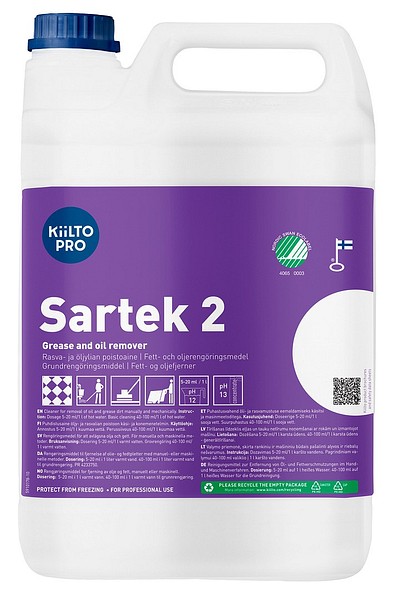 Kiilto Pro Sartek 2 5L T7014.005 fettavlägsnare 3 st/förp
