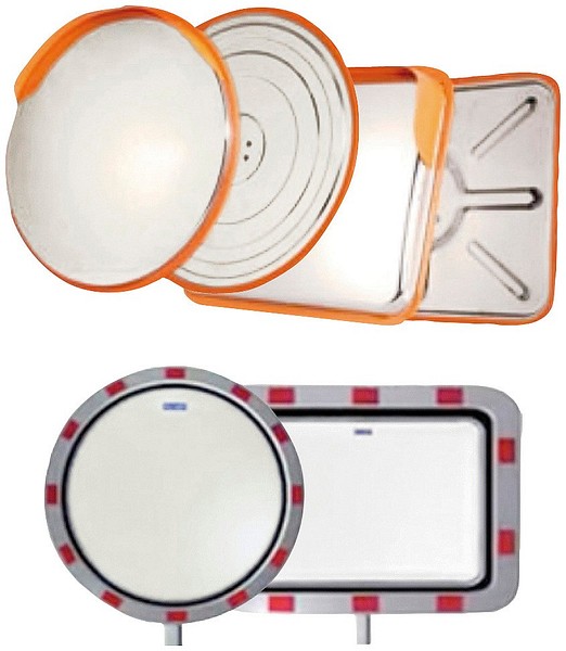 Stålspegel Convex  
