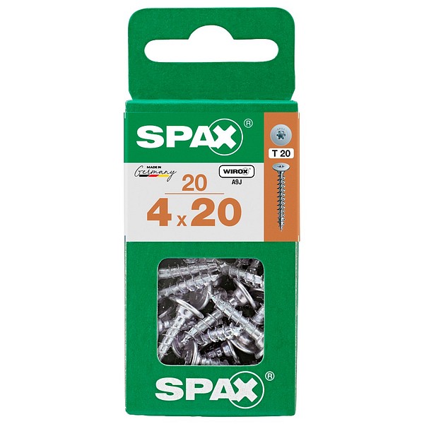 SPAX Leveäkanta WIROX TX20 4,0x20 Yleisruuvi täyskierre S 20 kpl/ltk