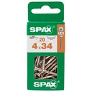 SPAX Kalusteruuvi niklattu 4,0x34