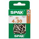 SPAX Kalusteruuvi niklattu  4,0x30