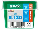 SPAX Countersunk A2 TX30 6,0x120