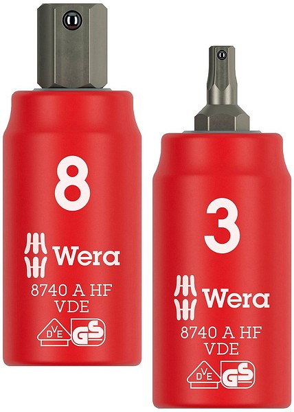 Wera 1/4'' VDE Hex sockets  