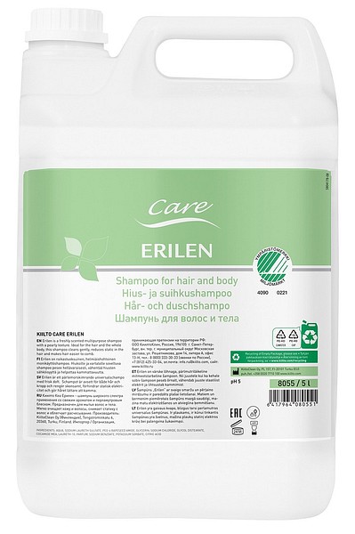 Kiilto Care Erilen 5L 8055 shampoo and bodywash 3/pkg