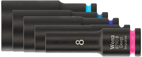 Wera 3/8" pitkät iskuhylsyt mm  