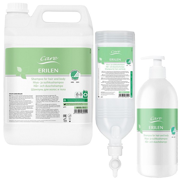 Kiilto Care Erilen shower shampoo for hair and body  