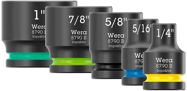 Wera 3/8'' iskuhylsyt tuuma  