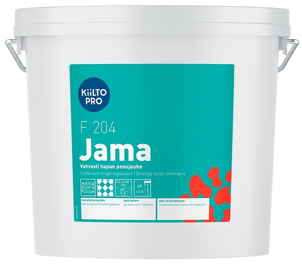 Kiilto Pro F 204 Jama 4kg 80289 dairy machine cleaner